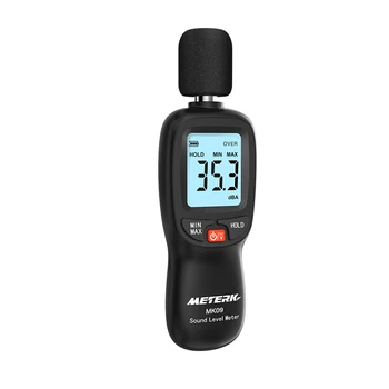 Meterk 30-130 дБ (A) ЖК-цифровой измеритель уровня звука, прибор для измерения громкости шума, тестер для мониторинга децибелов