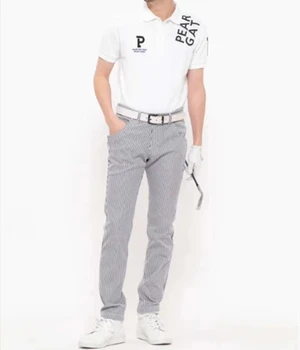 Новый мужской топ с коротким рукавом PG Golf, летний удобный и дышащий Повседневный универсальный модный топ-поло 2023, спортивная футболка для гольфа