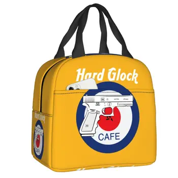 Винтажная жесткая сумка для ланча Glock Cafe для кемпинга и путешествий, водонепроницаемый термоохладитель, изолированный ланч-бокс, женская детская сумка-контейнер