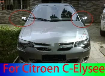 Высококачественная ABS Хромированная крышка зеркала заднего вида с защитой от царапин, украшение, автомобильные аксессуары для Citroen C-Elysee 2008-2013
