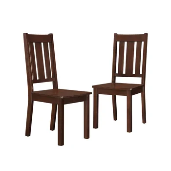 Обеденный стул Bankston, комплект из 2-х, прочный и долговечный, 33,5 фунта, Легко монтируется, 18,00 X 21,00 X 38,00 дюйма